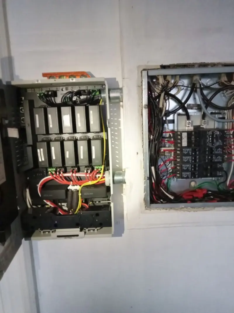 Electrical panel upgrade completed for Security Camera Wiring in Five Forks
